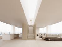 Luxuriös minimalistisches Interieur mit schicken Kalksteinakzenten