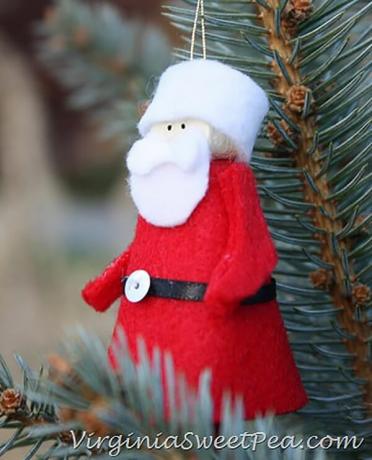 Weihnachtsmann Wäscheklammer Ornament Kinderfreundliches Handwerk
