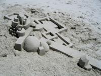 Fascinantes castillos de arena modernistas de Calvin Seibert