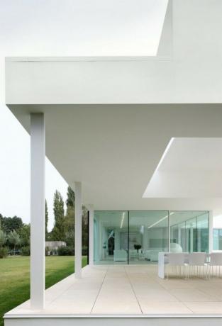 Moderne villa VH af Beel Achtergael Architecten luksusterrasse