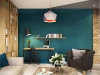Зашеметяващ апартамент с цветен геометричен дизайн