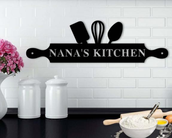 Moderne schwarze Nanas Küchenwandkunst
