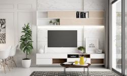 30 baltas dzīvojamās istabas, kas izstaro tīrību un mieru