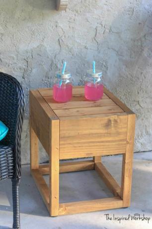 Box Top DIY venkovní dřevěný odkládací stolek