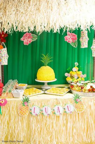 Täydelliset ananasjuhlat ainutlaatuiselle Luaulle
