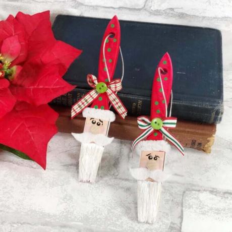 Handgemachter Weihnachtsmann Weihnachtsdekor Pinsel Handwerk