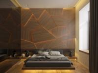 Puidust seinakujundused: 30 silmatorkavat magamistuba, mis kasutavad puitu kunstlikult