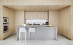 50 современных кухонь с нестандартной геометрией