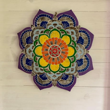 Mandala decorativo per yoga fatto a mano da Bali